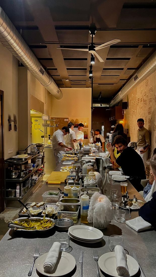 The open kitchen counter